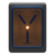 3d illustration of the flux capacitor from the back to the future film. It's stylized as a toy with a white case, blue trim, blue bars, and an orange sphere in the middle glowing brightly.