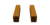 3d illustration of orange braces for a handle pointing down.
