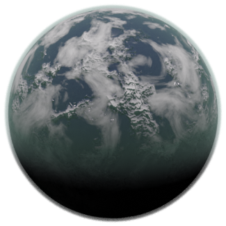 frozen water planet